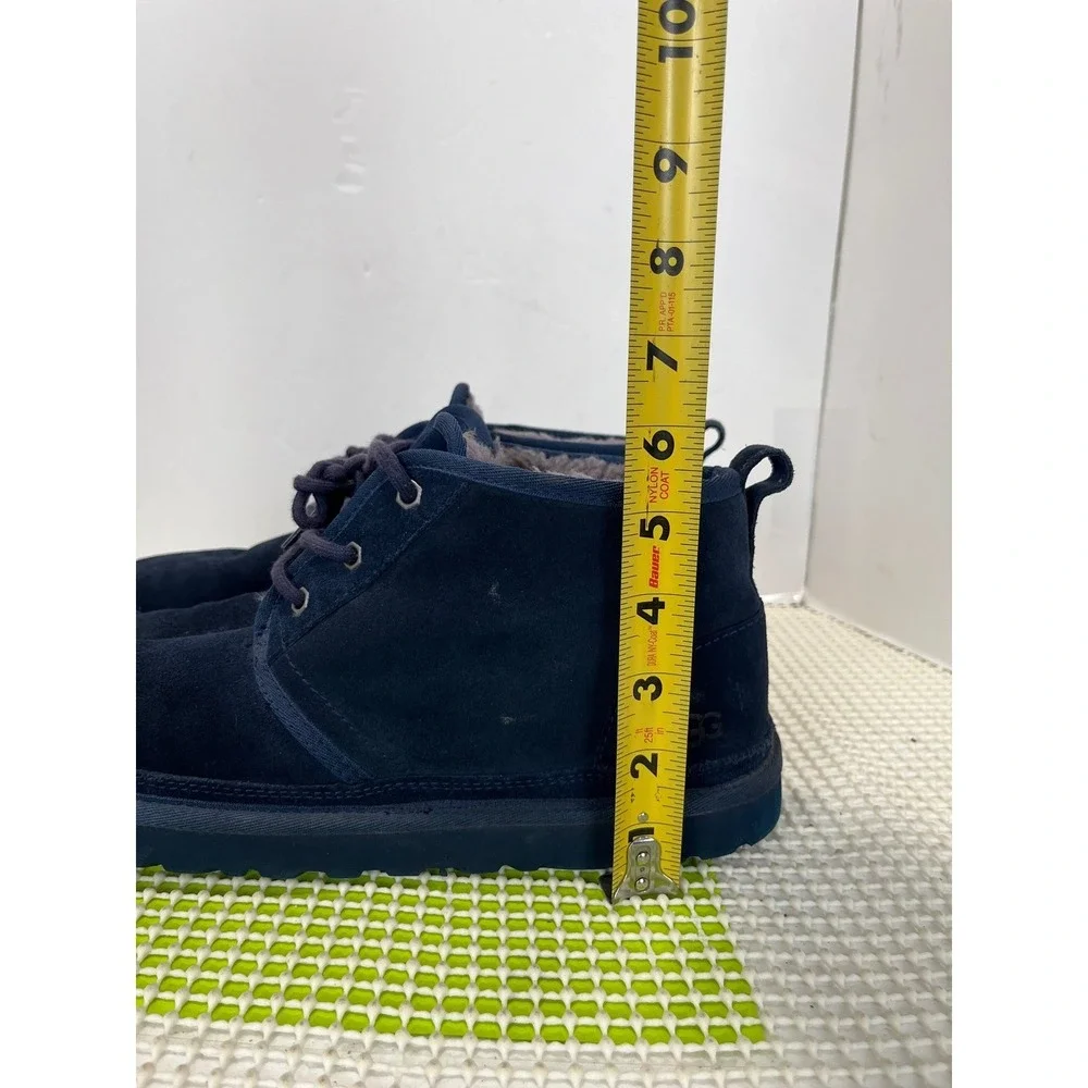 UGG Neumel Chukka Lace Up Boots Men's 12 Navy Blue Suede 3236